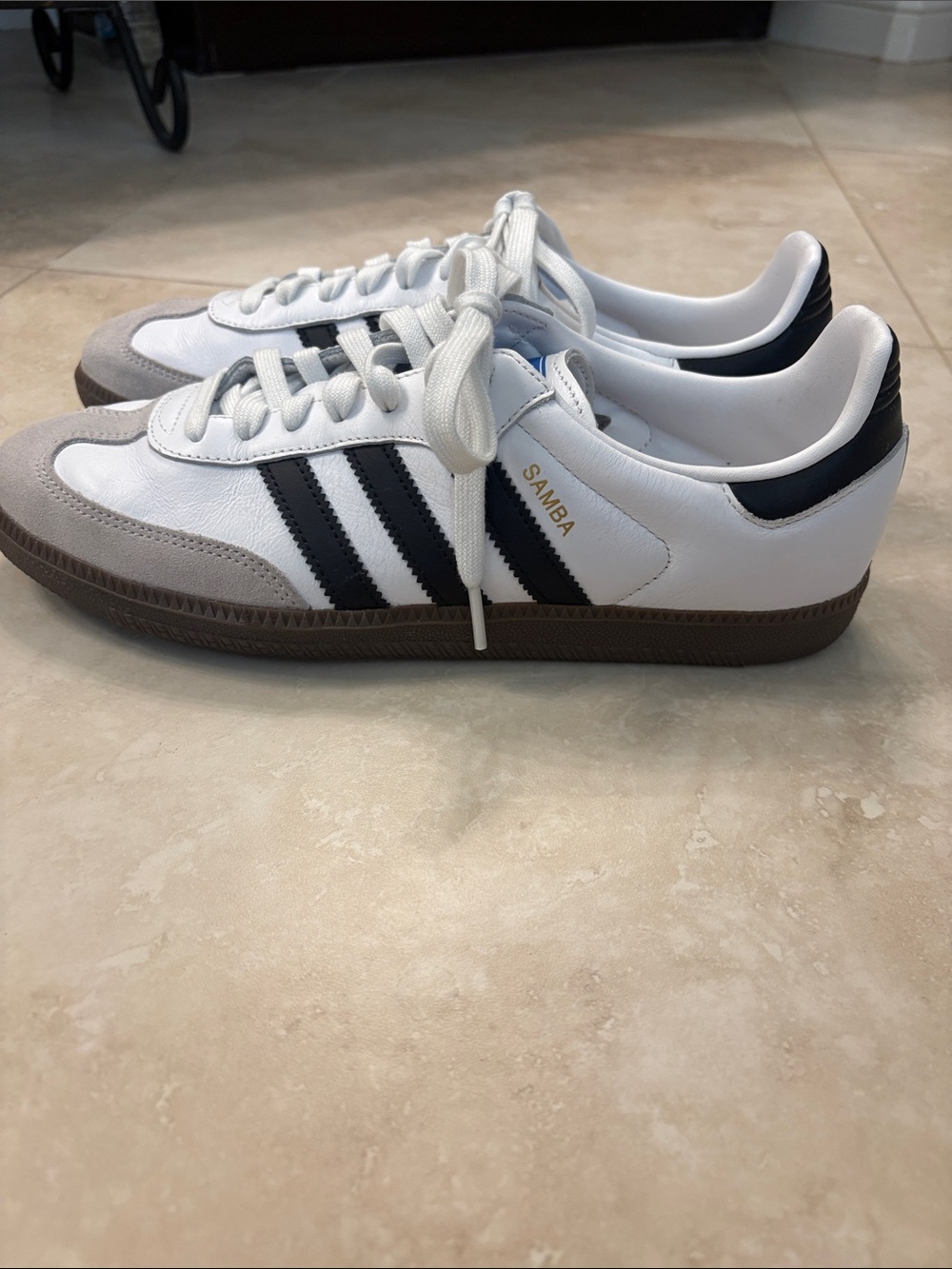 adidas Women's Samba OG Sneakers - White/black - Picture 4 of 8